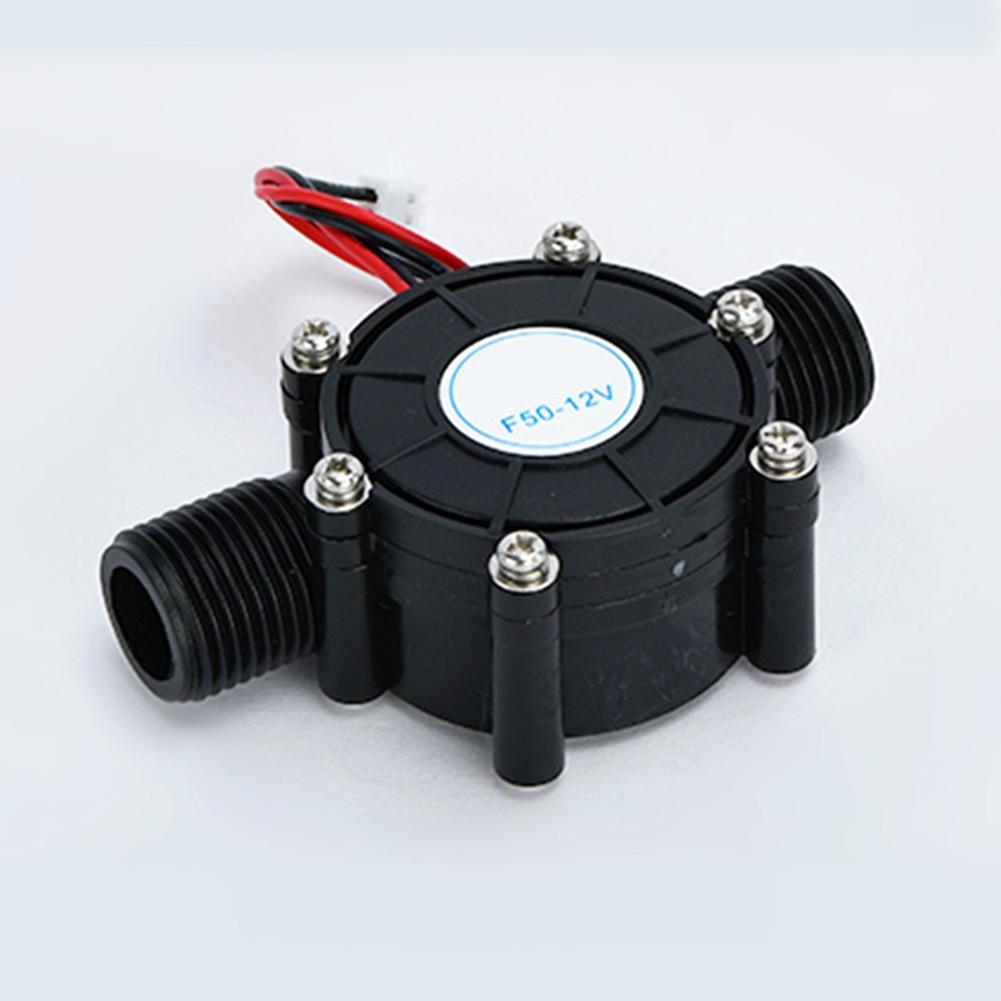 1pc Mini Water Turbine Generator Hydroelectric Power G1/2" Male Thread Low Noise Instrument Parts Accessories