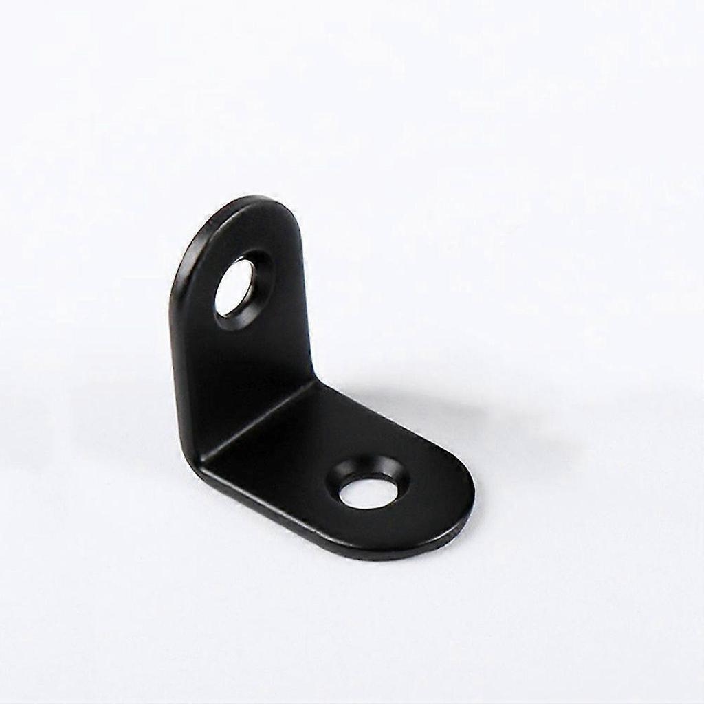 Stainless Steel L Brackets for Shelves Black Corner Brackets 20Pcs Set