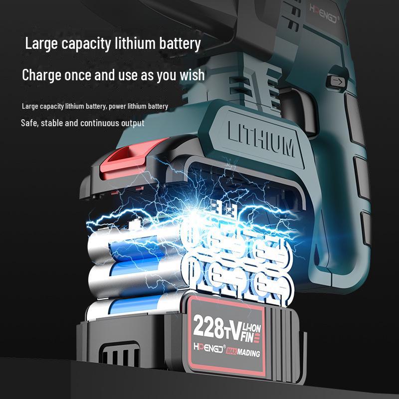 Ciocan rotopercutor electric reîncărcabil fără perii 21V, Impact wireless pentru beton de mare capacitate, Ciocan electric cu litiu cu dublă utilizare