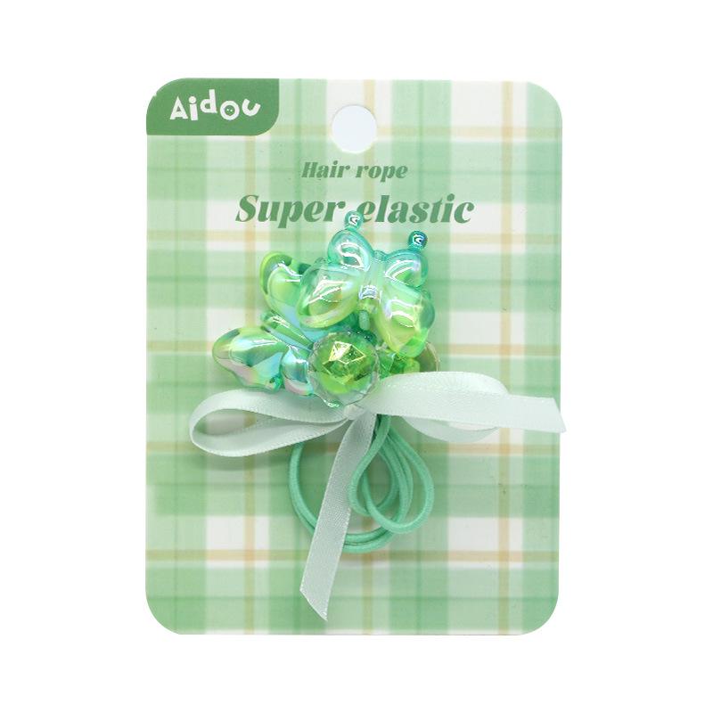 Mingyue Korean Butterfly Girl Hair Tie: Sweet, Cute, High-Elastic Ponytail Holder