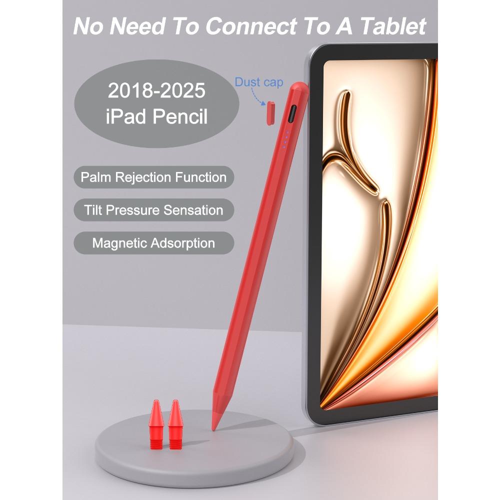Potlood voor iPad met Palm Rejection Stylus Pen voor iPad Air M2 Pro 13 Pro 12.9 10e Generatie 7e 8e 9e 10.2 voor iPad Potlood