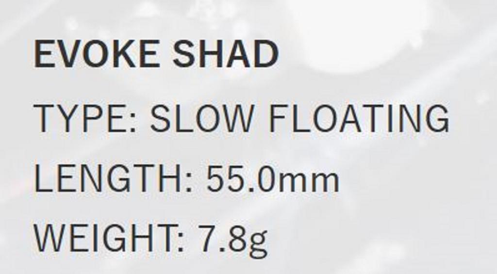 Deps Evoke Shad 55mm 7.8 grams Floating Lure 16 (9165)