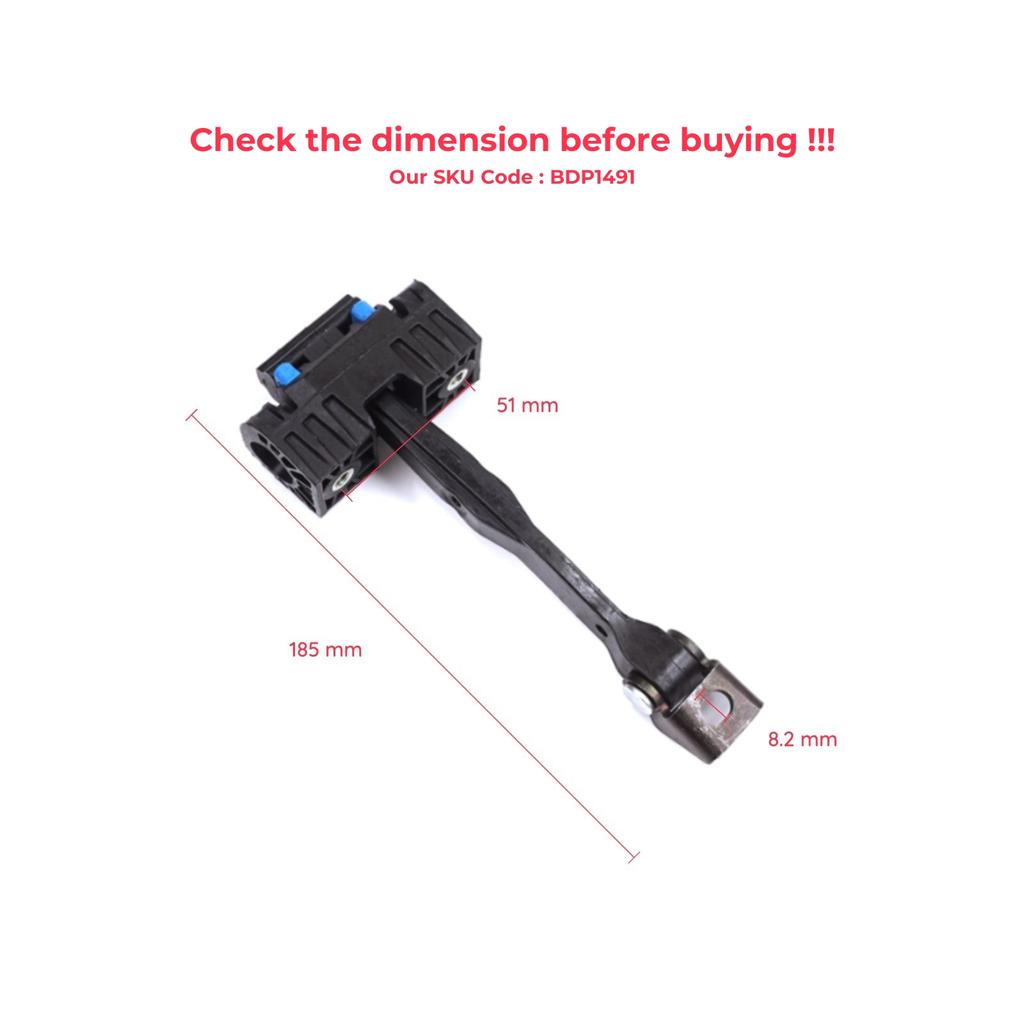 EDP1491 Vordertür Stopper Check Einheit Begrenzerband für A3 MK3 8V 8VA 8VF 2012- 2021 5-Türer Sportback S3 RS3 8V4837249A