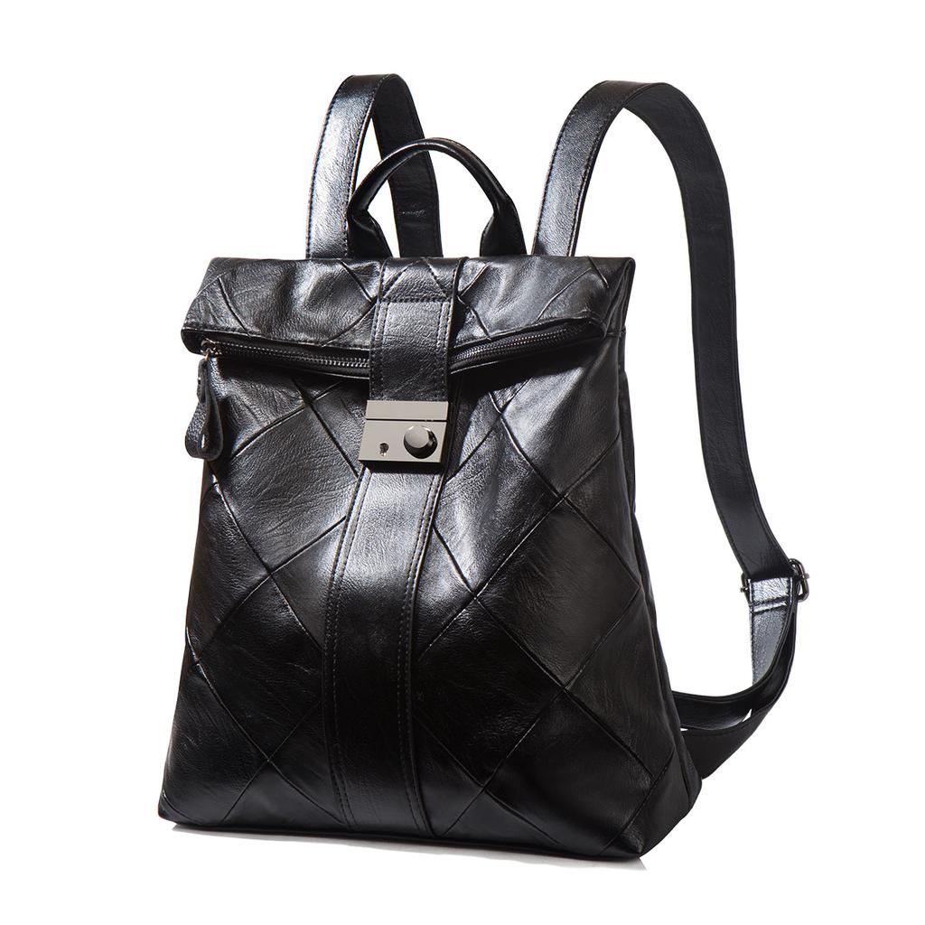 2025 New Fashionable Diamond Pattern Handbag, Niche High-End Backpack, Lightweight Large-Capacity Backpack for Traveling