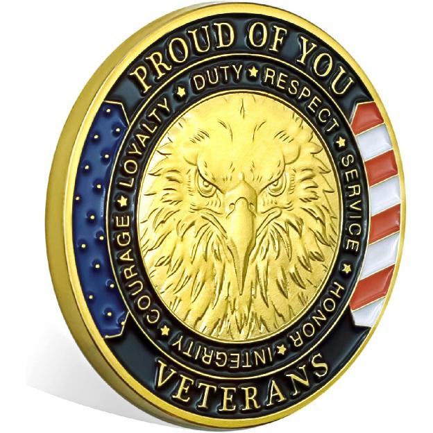 Thank You for Your Service Military Appreciation Challenge Coin Pack of 5