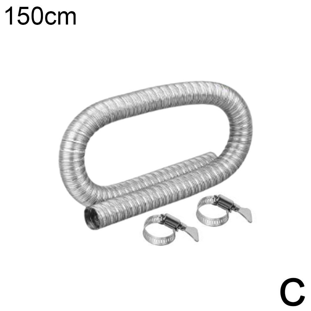 Double-layer Stainless Steel Exhaust Pipe 60/100/150 Ir Diesel Parking Heater Stainless Steel Exhaust Pipe Tube Gas Vent Hose