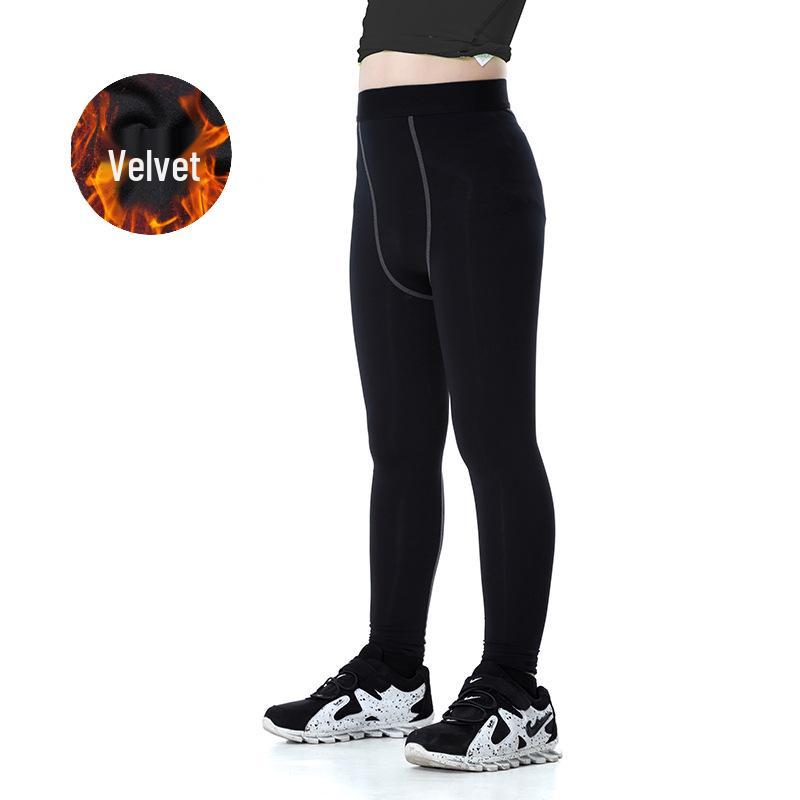 Kids' PRO Sports Fitness Gear: Boys' & Girls' Quick-Dry Running Sets with Long/Short Sleeve Shirts, Elastic Shorts, and Long Pants.