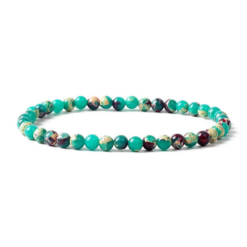 4MM Reiki Amethyst Aquamarines Stretch Bracelets for Women Chakra Natural Stone Beaded Bracelet Men Quartz Agate Jewelry Pulsera
