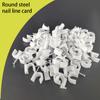 100 Pieces Home Hotel Portable Round Wall Cable Clip with Nail Assortment Living Room Bedroom Cord Holder Accessories