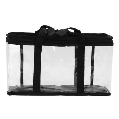 PVC Tool Storage Bag Transparent Zippered Dustproof Large Capacity Tool Organizer for Maintenance