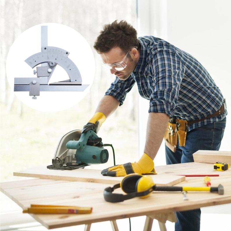 0-320° Angles Measuring Rulers Precisions Angles Finder Vernier Bevel Protractor Measurement Instrument for Construction