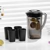 High-Temperature Resistant Large Capacity Cold Water Kettle - Food Grade PP, Thickened, Drop-Proof Juice & Tea Pitcher Set