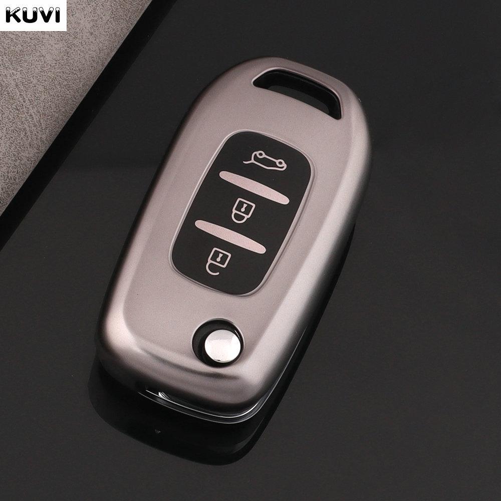 Tpu Car Flip Key Case Cover Shell For Renault Kwid  Kadjar Captur Megane Sandero Stepway Logan Clio 5  Arkana