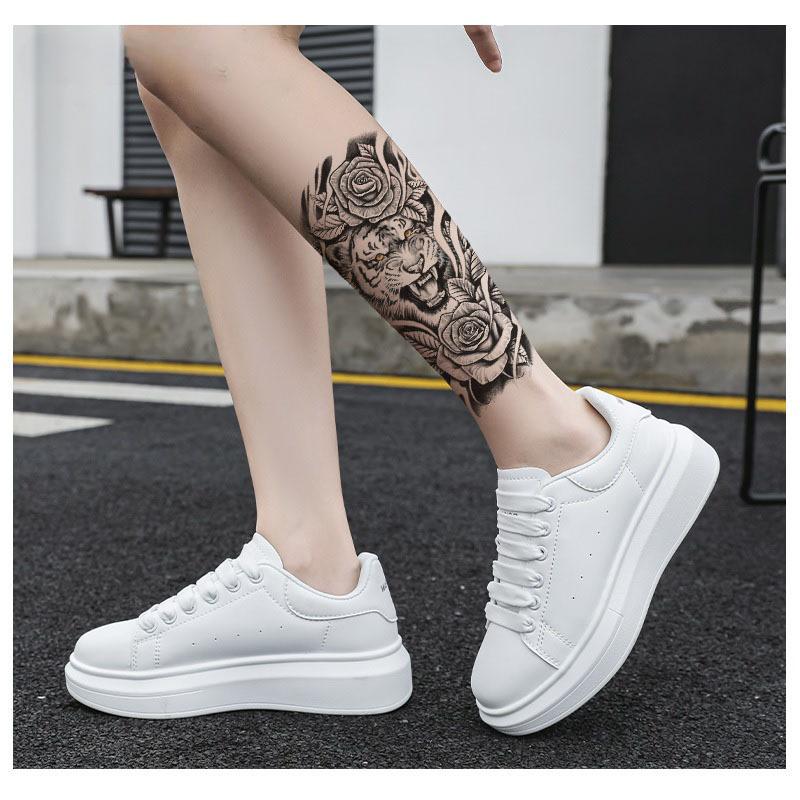Dragon Wolf Tiger Black Water Transfer Simulation Disposable Temporary Half-Arm Animal Set Tattoo Sticker