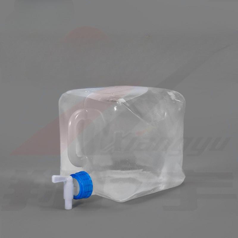 1Pc Thickened Food Grade Outdoor Grade Folding Special Water Storage Bag Portable Car Large-capacity Transparent Plastic Water Storage Bag