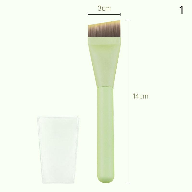 

Ультратонкая кисть-полумесяц для тональной основы Легкая кисть для контурирования лица Кисть для контурирования с зеленой ручкой Инструмент для смешанного нанесения крема для тональной основы