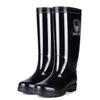 Thickened rain shoes men's tall short rain boots waterproof and non-slip thickened fleece cover acid and alkali resistant rubber boots