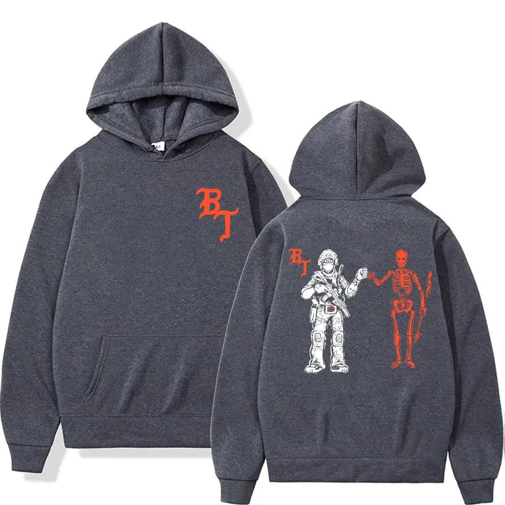 Forward Observations Group Graphic Hoodie Male Vintage Black Streetwear Skeleton Graphic Hoodies Gothic Oversized Sweatshirt