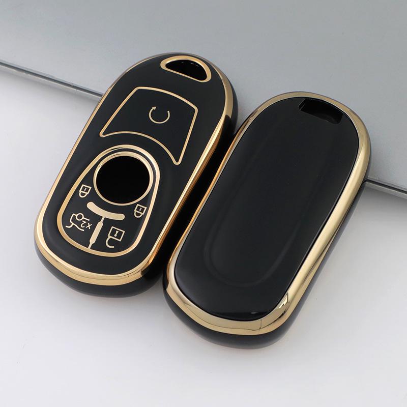 Buick Envision Key Cover for Encore GX, Regal, LaCrosse, GL68 - Decorative Car Bag Shell with Buckle