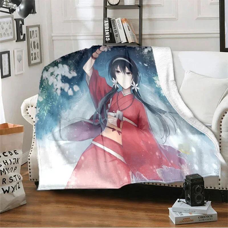 Manga Bungo Stray Dogs Dazai Osamu Throw Blanket Sheets On The Bed Blanket On The Sofa Decorative Lattice Bedspreads Sofa Covers