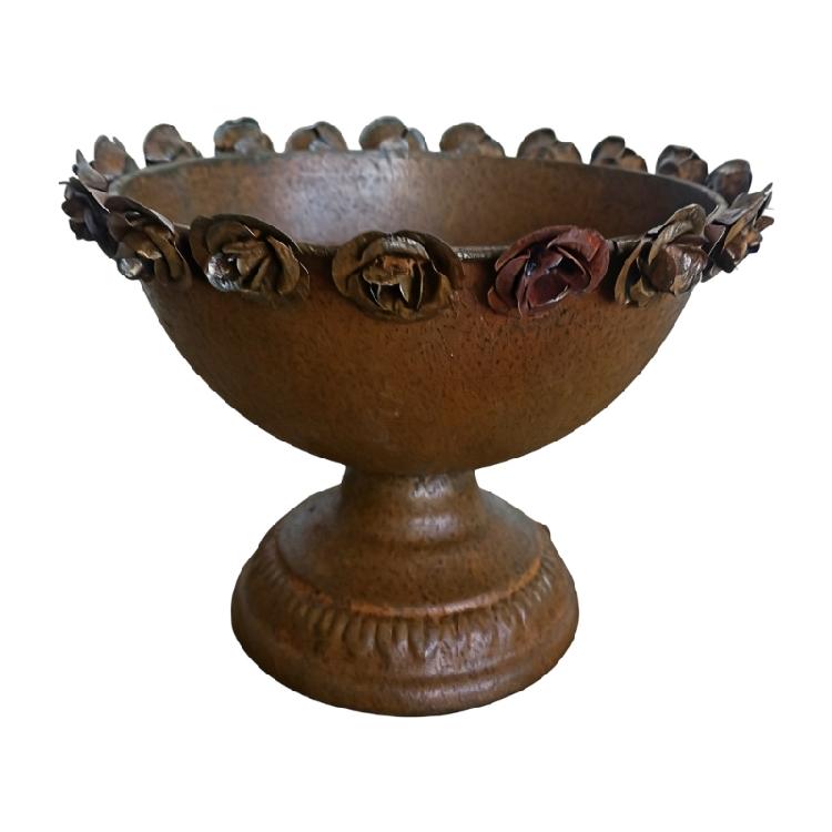 Metal Flower Pot Multifunctional Metal Practical Plant Pot Garden Planter Decorative Vase for Office Indoor Plant