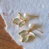 Silver Needle Dongdaemun Fresh Colorful Earrings - Simple, Versatile, Luxury Studs with a High-End Sense