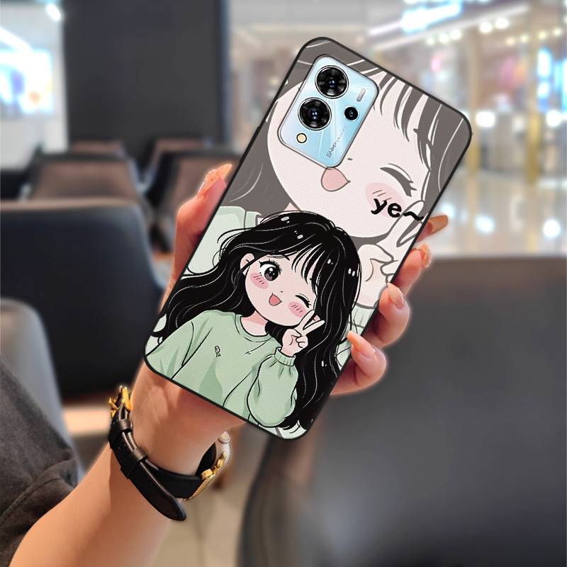 Durable Protective Phone Case For ZTE Blade V40 Pro Fashion Design Silicone Couple Phone Pouch Back Cover Shockproof TPU