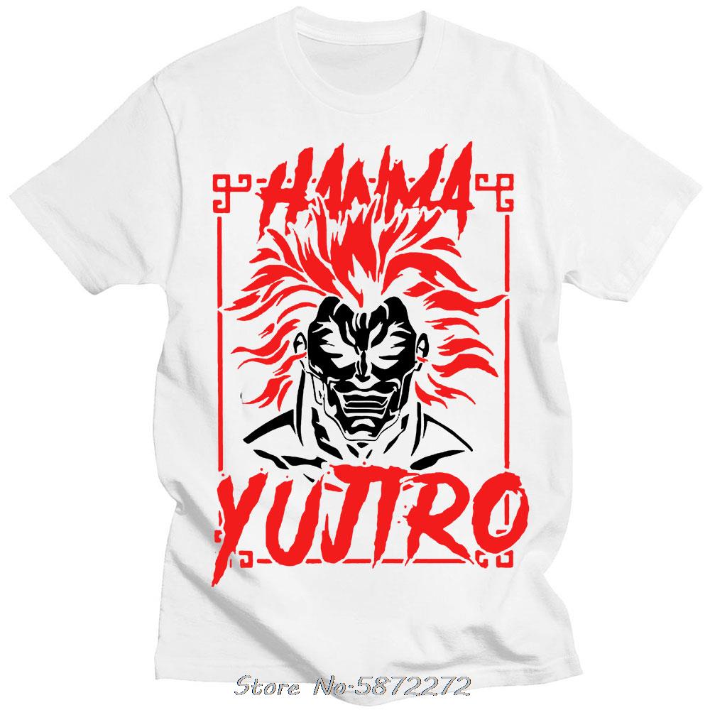 Baki The Grappler Anime Unisex T-Shirt Yujiro Hanma Lässiges Unisex Baumwoll-T-Shirt Kleidung Für Teenager Klassisches Punk-T-Shirt T-Shirt Kleidung