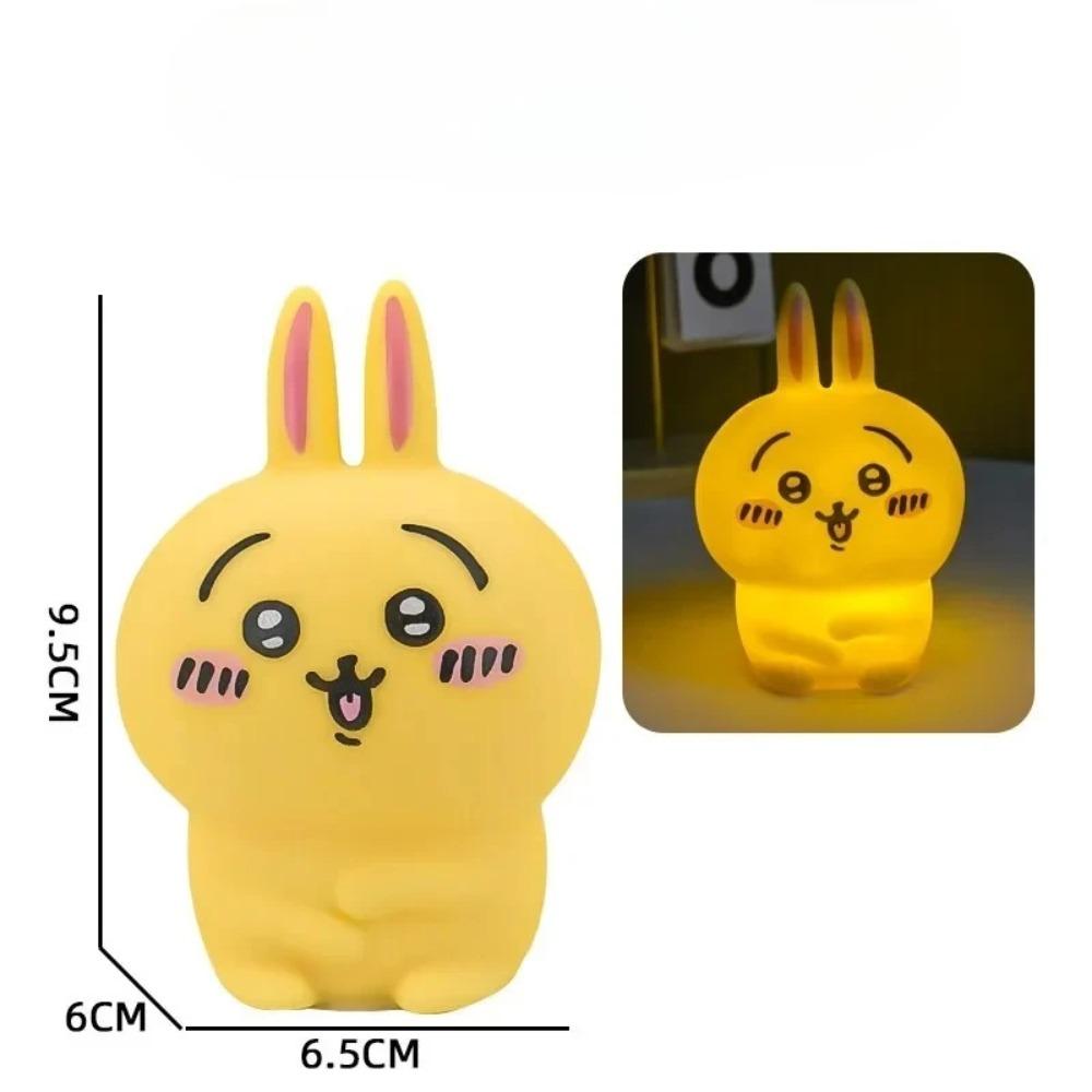 Chiikawa Anime LED Night Light Hachiware Usagi Rabbit Lamp Bedroom Desktop Decor Birthday Gift for Children Best Gift Toy