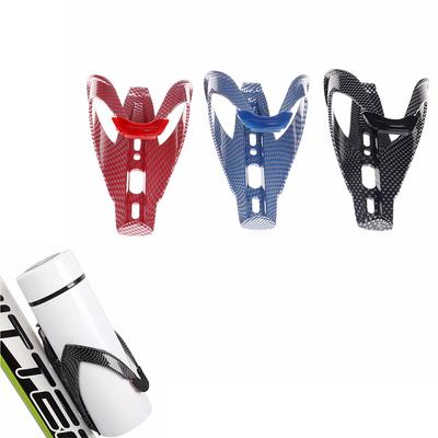 1 Pc Carbon Fiber Road Bicycle Bike Cycling Water Bottle Drinks Holder Rack Cage