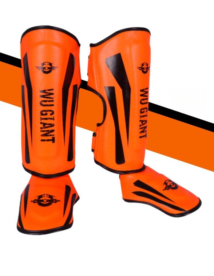 Thickened Sanda Shin Guards for Martial Arts Training Combat Sports, and Fitness - Toe and Shin Protection