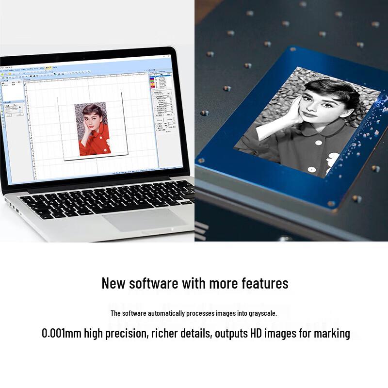 DAJA M4 Desktop Fiber Laser Engraver & Marker (Dual-Light) CN plug (adapter included)