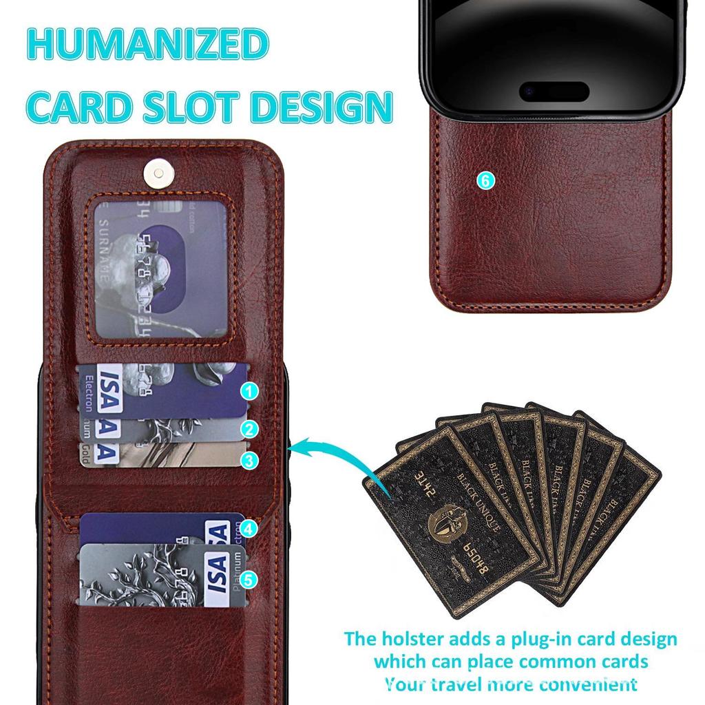 iPhone 17 Pro Max Stylish Card Holder Case with Stand
