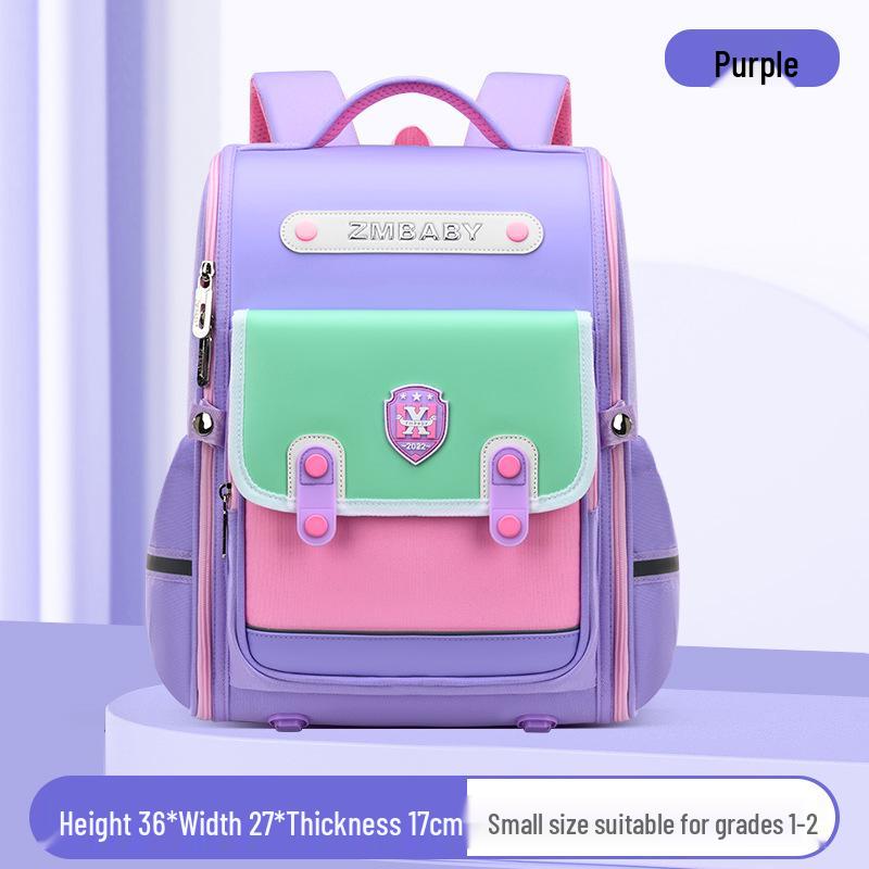 "Sesame Primary School Backpack for Grades 1-6: Lightweight, British-Style for Boys and Girls"
