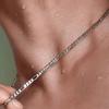 Exquisite Edle Kollektion Neue Ankünfte 4mm Kette Unisex Armband Halskette Schmuckset Damen Weihnachtsgeschenk Anhänger Hochzeit Je