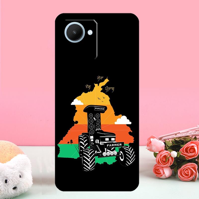 Punjab Map Outline For Realme 15 Pro GT7 10 11 12 13 14 Pro Plus C67 C65 C63 C61 C55 C53 C51 C35 C71 C75 Case