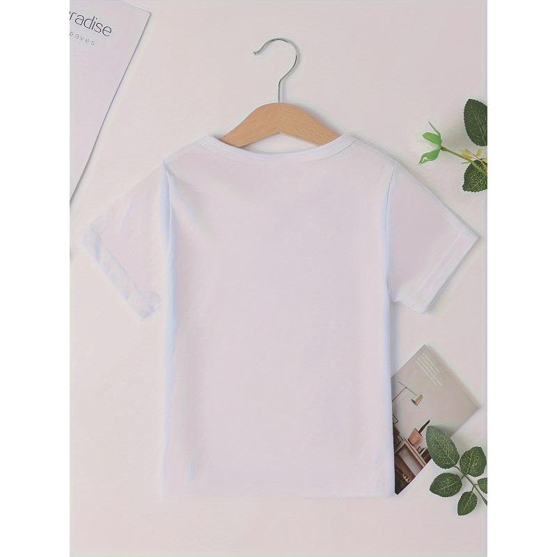 European sizes Wild 2nd Birthday Gift, Cute Kids' Shirt for Girls and Boys, Comfortable Machine-Washable Summer Short Sleeve Top