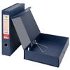 Huajie Leather Grain 2.5" Cardboard Archive Box - Document Storage PP/PVC Data Box
