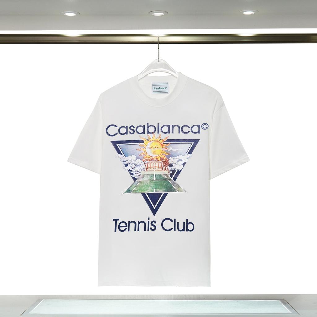 Casablanca 23 Frühling und Sommer Neuheit Fantasie Tor Sternenhimmel Schloss Casa Buchstaben Logo Kurzarm Partner T-Shirt