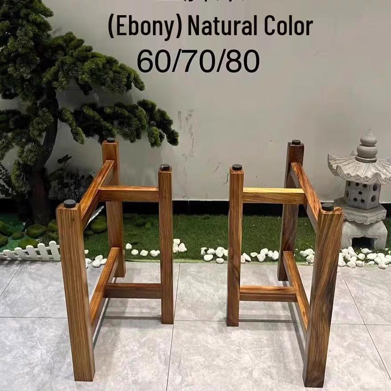 Solid Wood Table Slab Tripod Support Stand