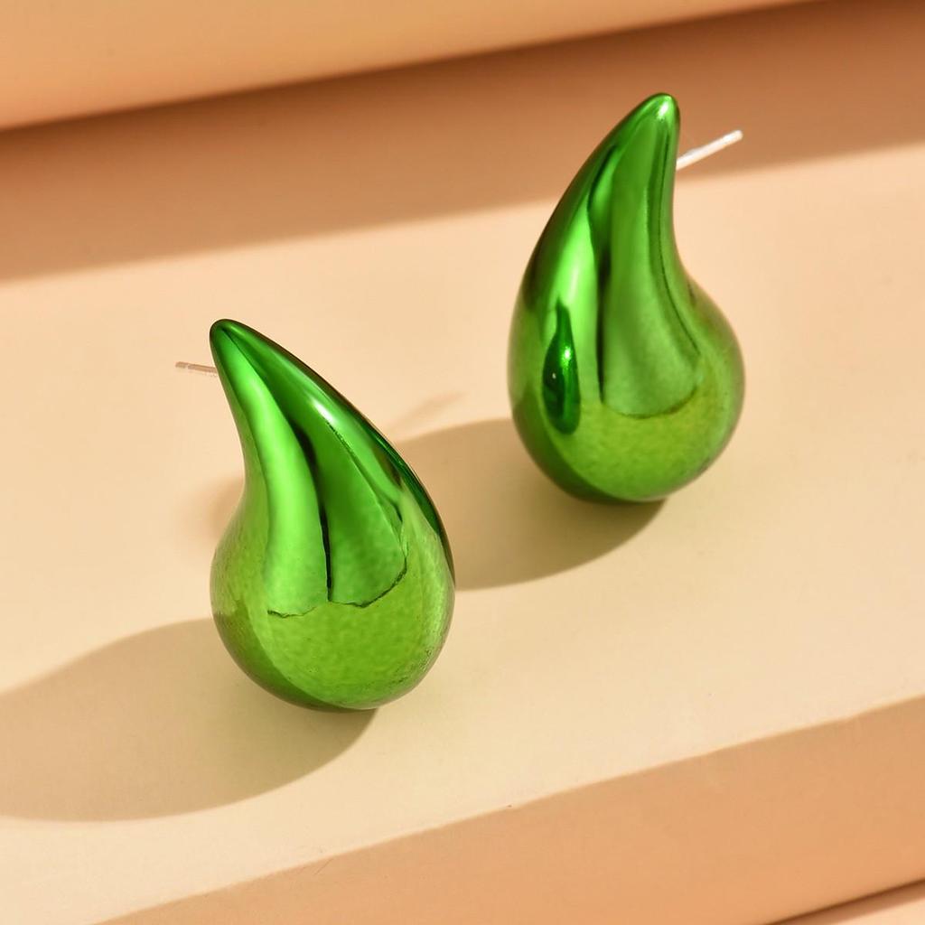 Plump Water Drop Acrylic Dangle Earrings - Simple & Fashionable Jewelry for Women
