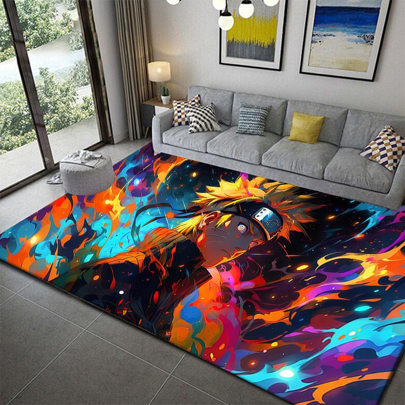 

Naruto Mystic Ninja Symbol Area Rug Soft Washable Non-Slip Mat for Living Room 60x90cm