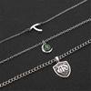 Elegant 3 Layer Women's Short Necklace Enhancing Collarbone Pendant Necklace Alloy Texture for Fashionable Ladies