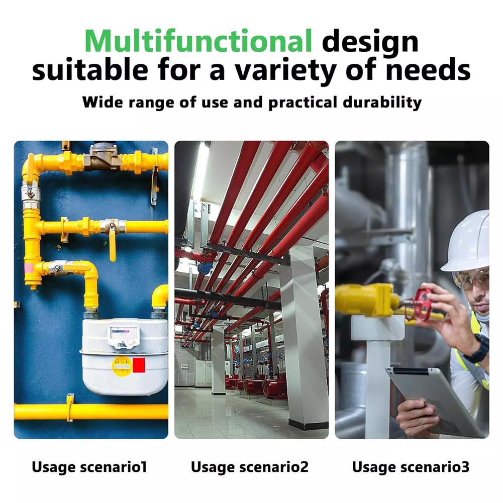 Pipe Thermometer Temperature Gauge For Heating Applications Robust Housing Temperature Range 0-120 C 63mm Diameter Silver Black