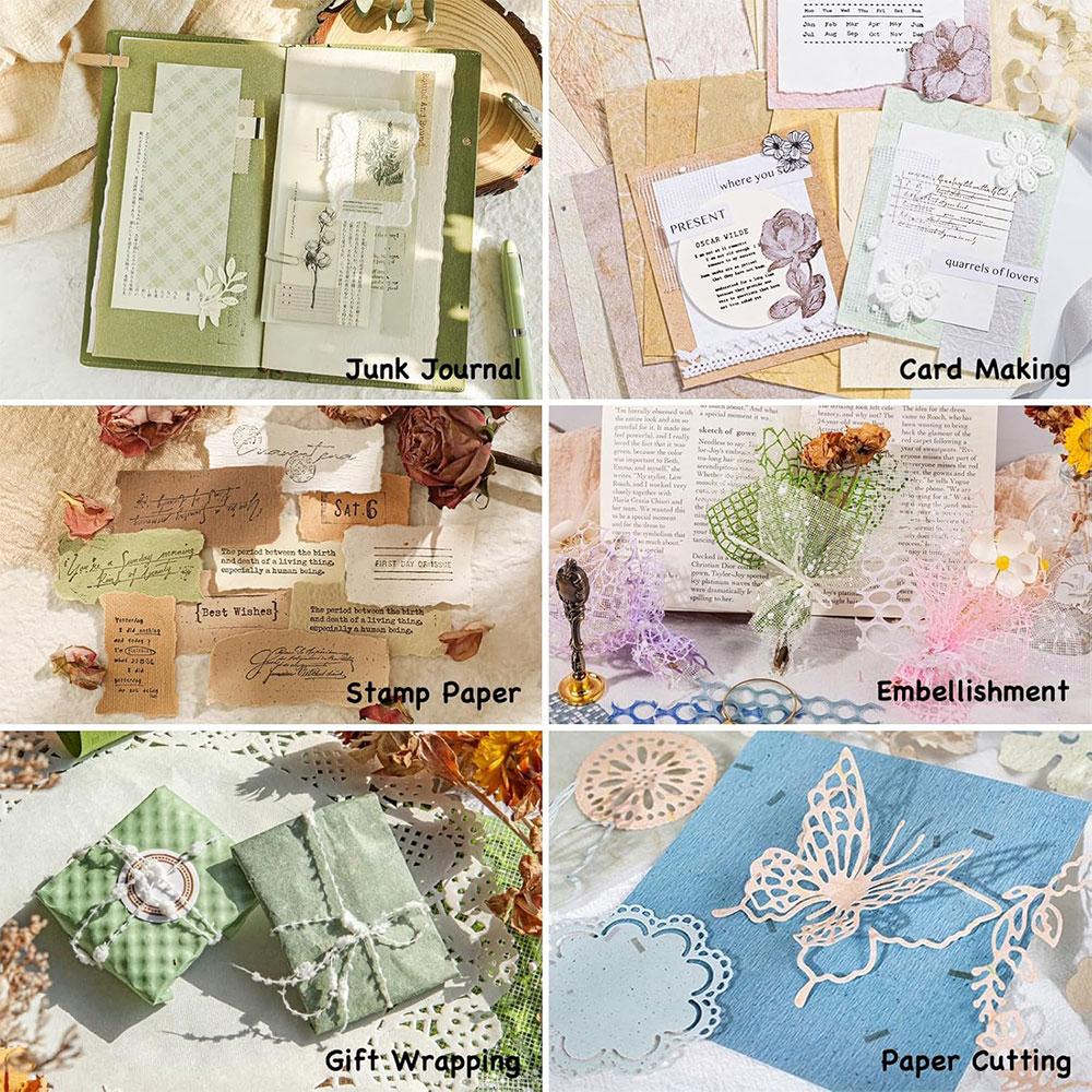 26pcs/Pack Vintage INS Scrapbook material paper DIY Collage Decorative Background paper handmade Junk Journal Planner Supplies
