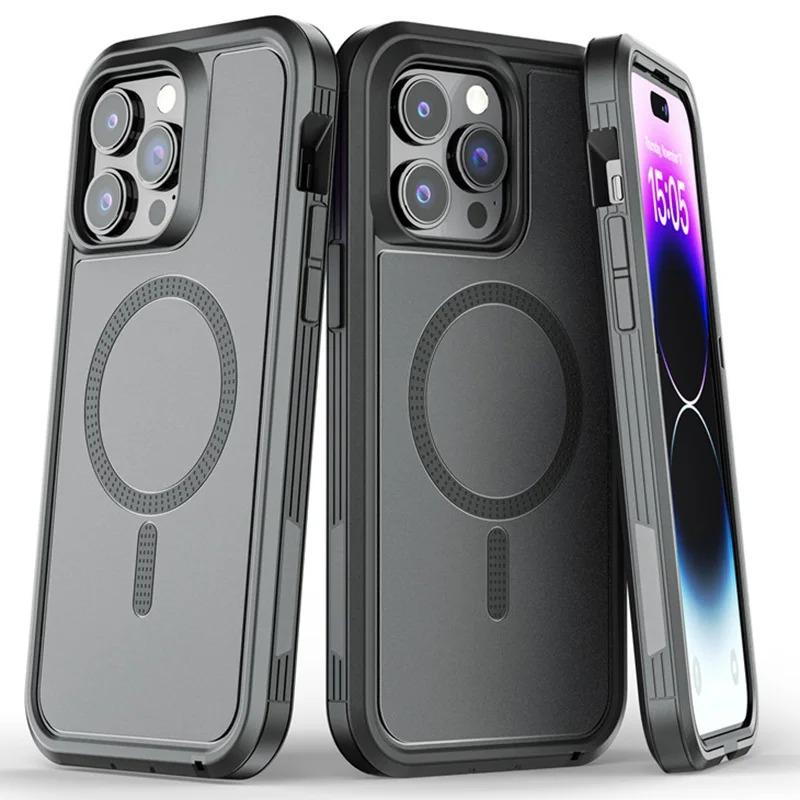 Defender Series XT OttBox Case for IPhone 17 Pro Max 16 Plus 15 14 13 12 Cover Hybrid Heavy Strong Magnetic for MagSafe Enhanced Shockproof Phone Case