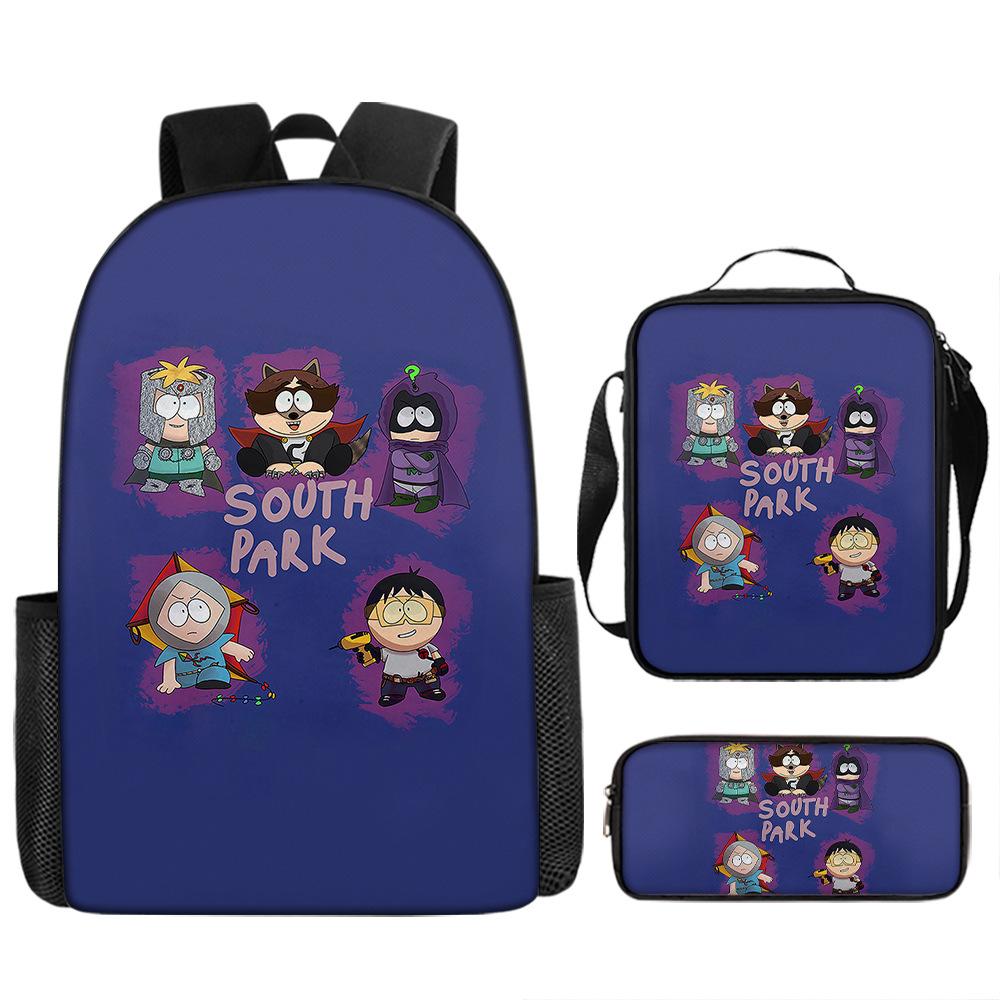 South Park Backpack Student Bag South Park Backpack Cartoon Satchel Pencil Case