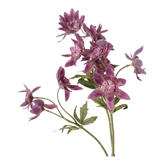 

Artificial Flower 25 Fake Flower Bouquet 3 Stem Faux Floral Branch for Home Wedding Party Centerpiece Dining Table Vase Decor темно-фиолетового