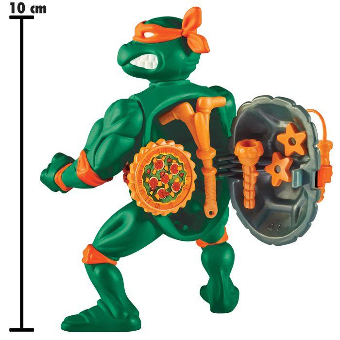 Figurine De Collection - TORTUES NINJA - Michelangelo - 10 Cm - Articulée - Accessoires Inclus