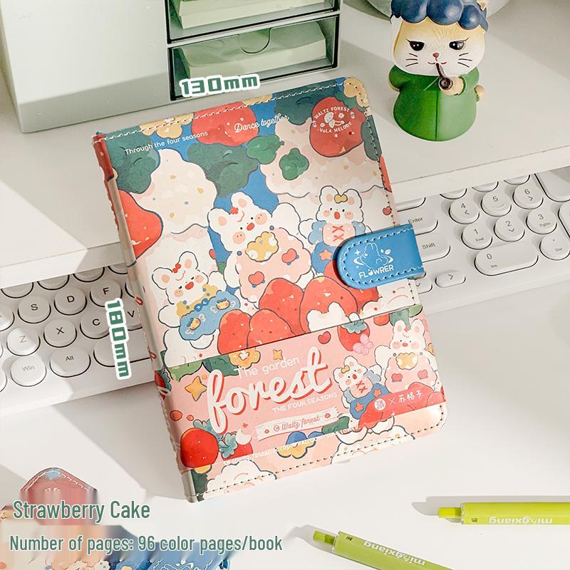 Moonlight Garden Leather Cover Buckle Notebook & Daily Planner